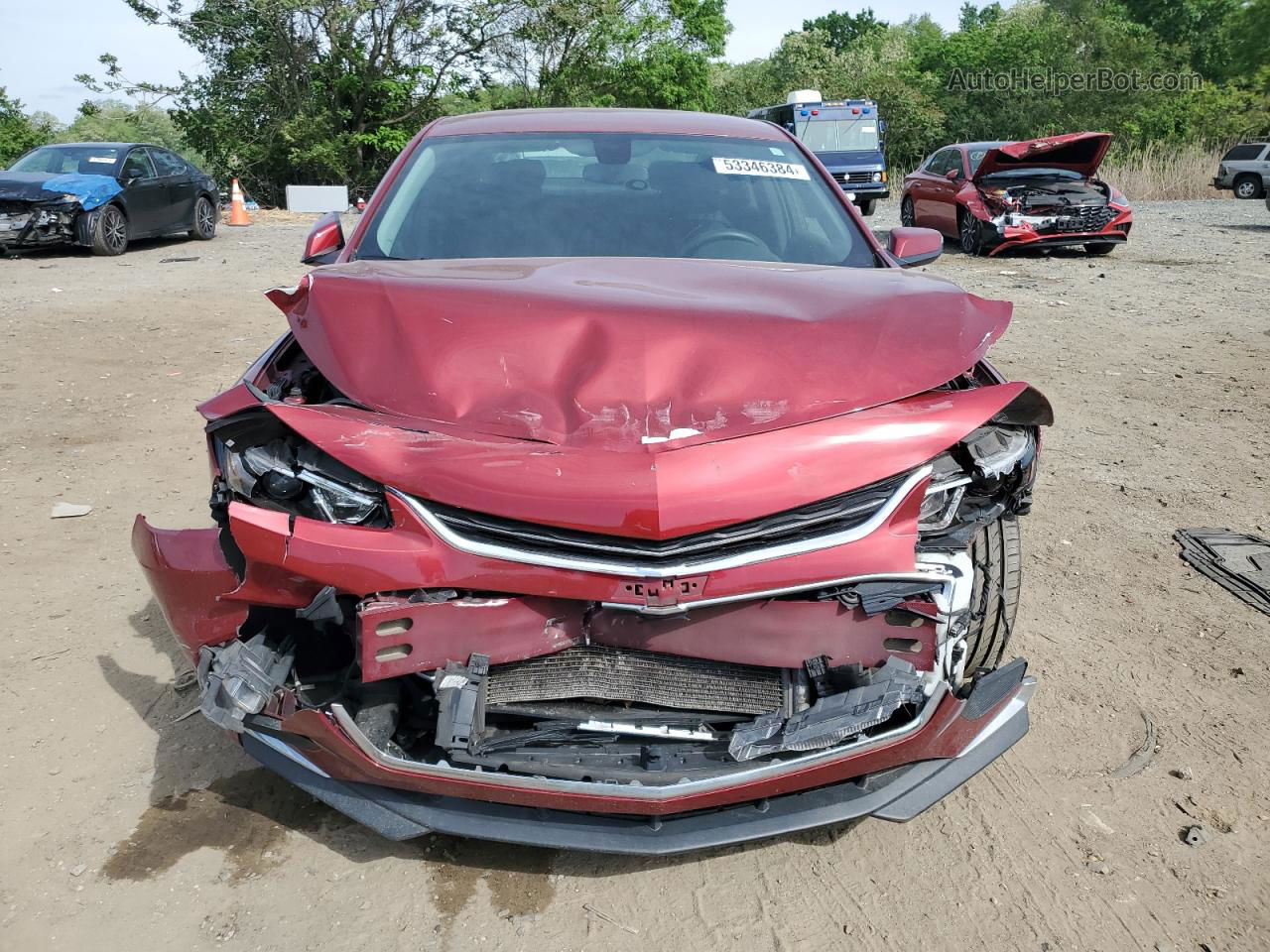 2017 Chevrolet Malibu Lt Burgundy vin: 1G1ZE5ST7HF270602