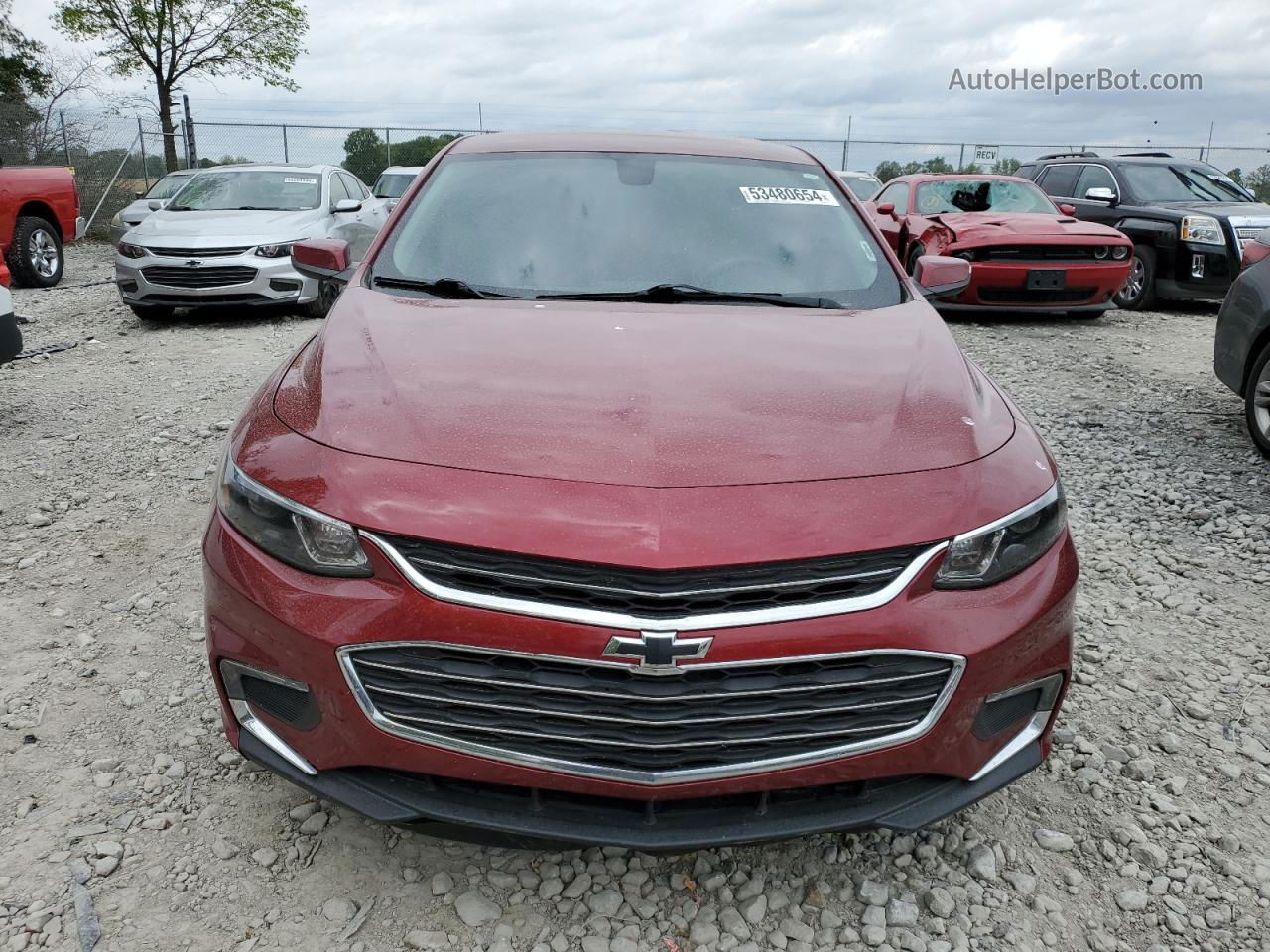 2017 Chevrolet Malibu Lt Burgundy vin: 1G1ZE5ST7HF279543