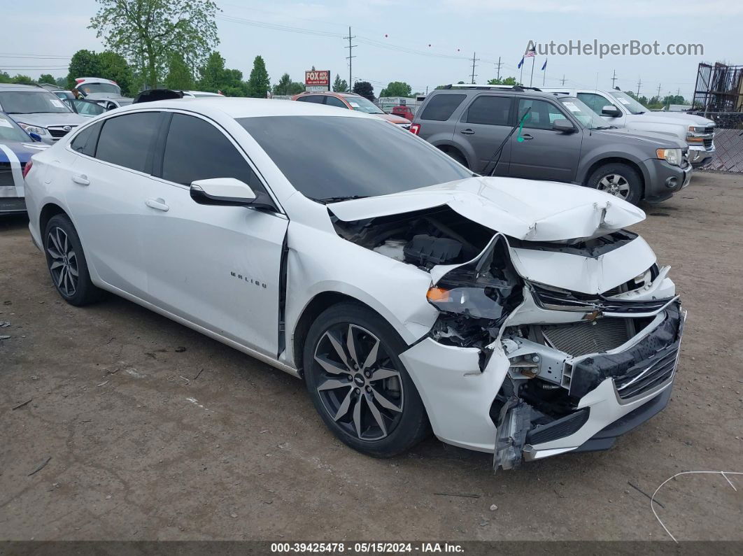 2017 Chevrolet Malibu 1lt White vin: 1G1ZE5ST7HF280952