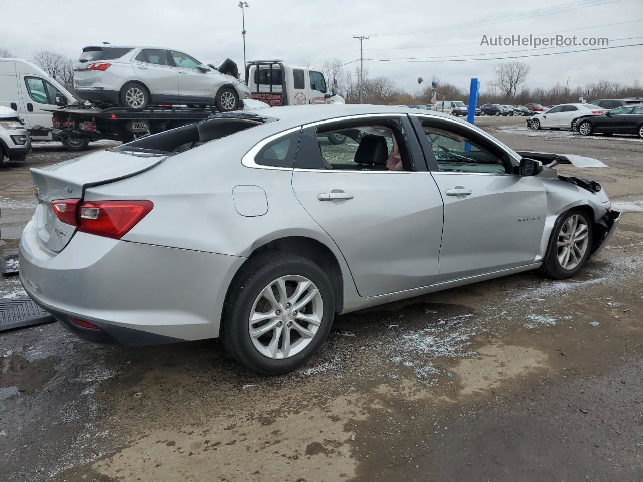 2017 Chevrolet Malibu Lt Silver vin: 1G1ZE5ST8HF101706