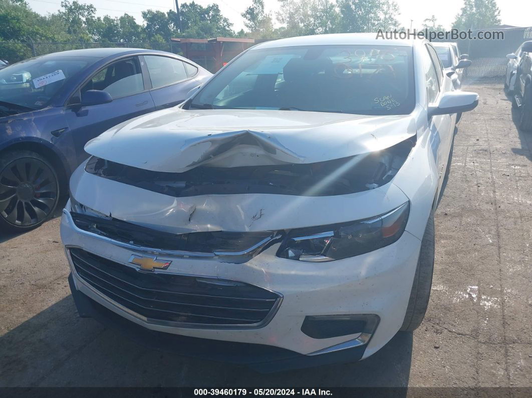 2017 Chevrolet Malibu 1lt White vin: 1G1ZE5ST8HF167060