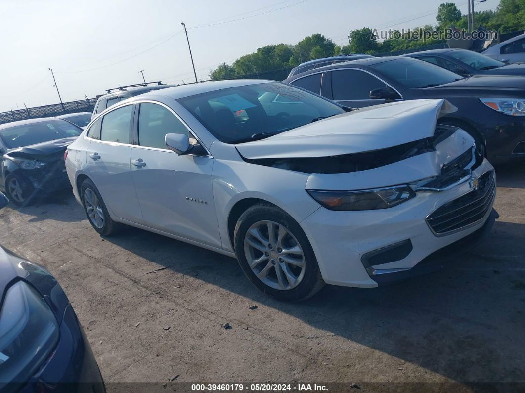 2017 Chevrolet Malibu 1lt White vin: 1G1ZE5ST8HF167060