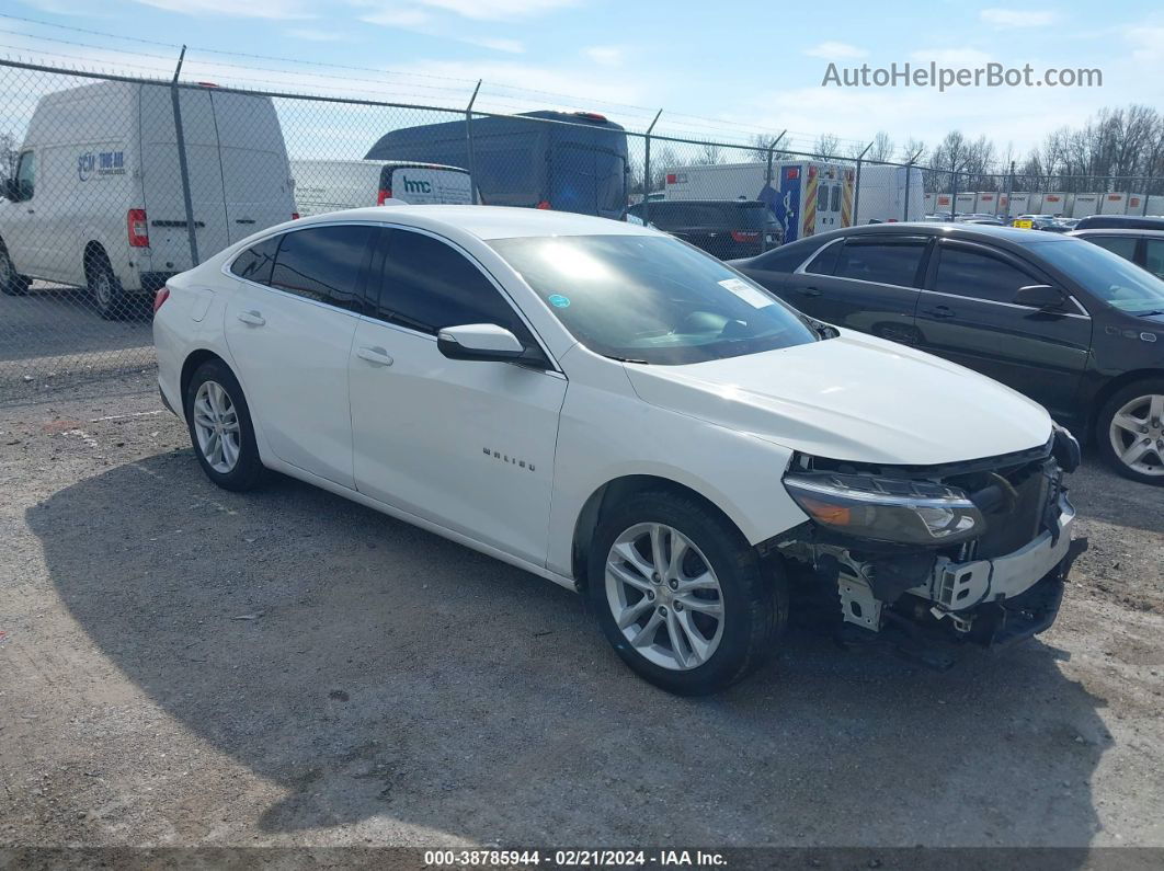 2017 Chevrolet Malibu 1lt White vin: 1G1ZE5ST8HF180150