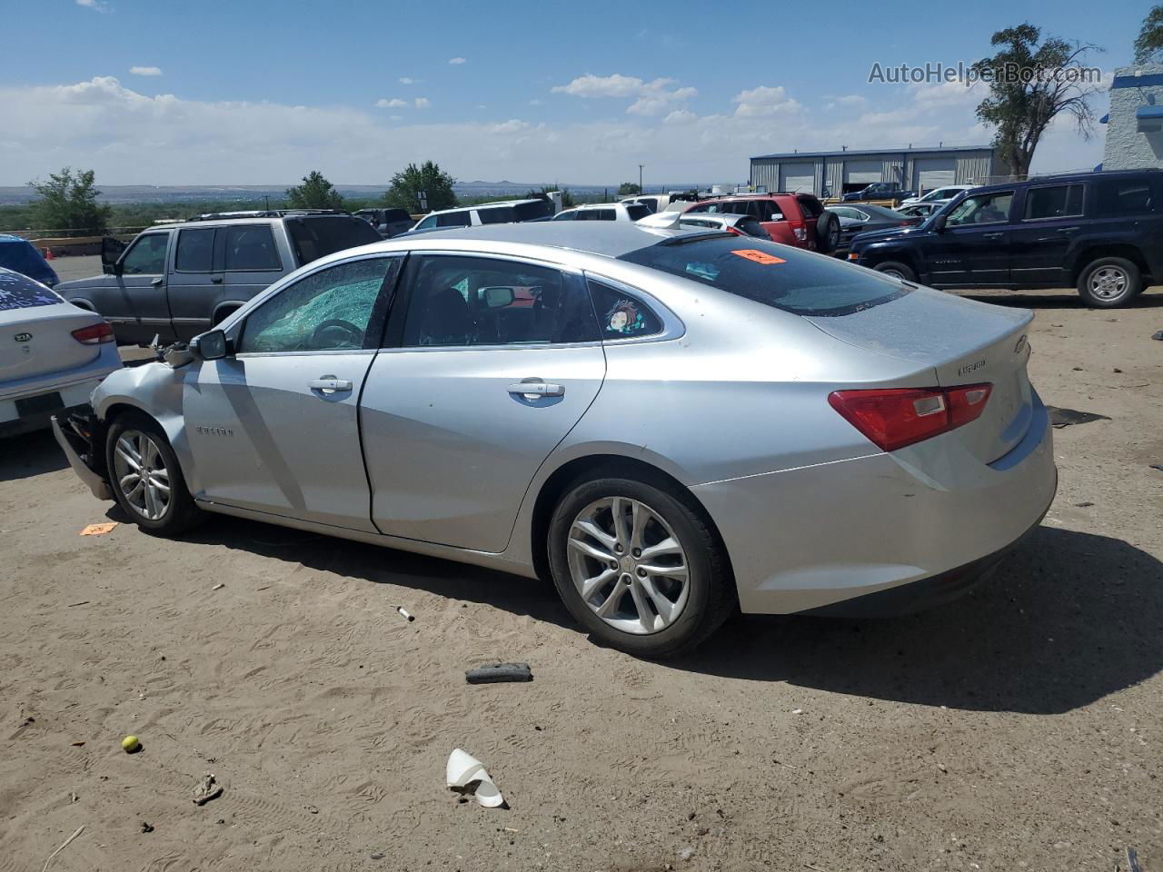 2017 Chevrolet Malibu Lt Silver vin: 1G1ZE5ST8HF243845