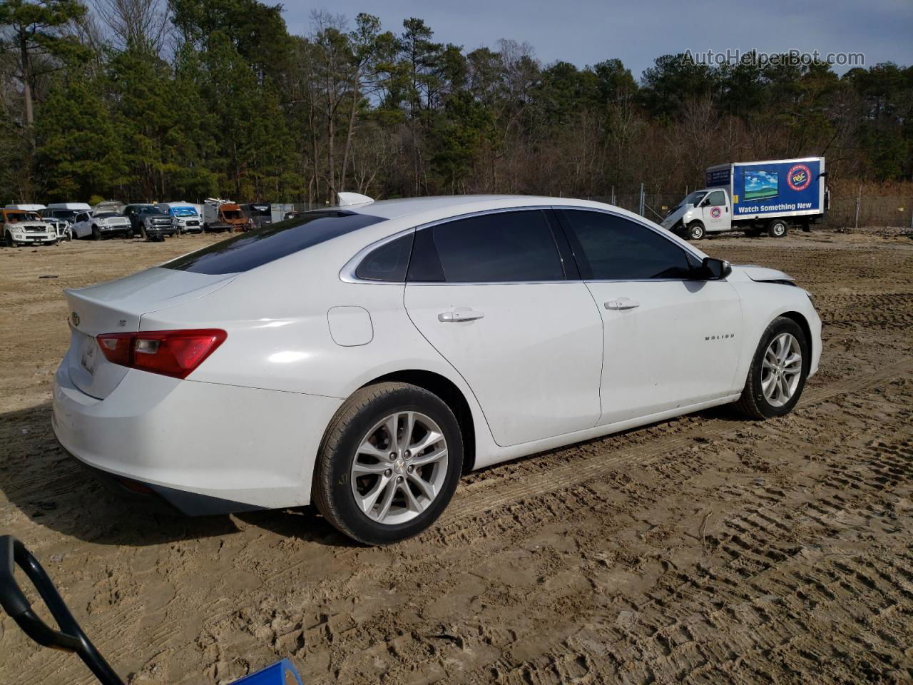 2017 Chevrolet Malibu Lt White vin: 1G1ZE5ST8HF293936