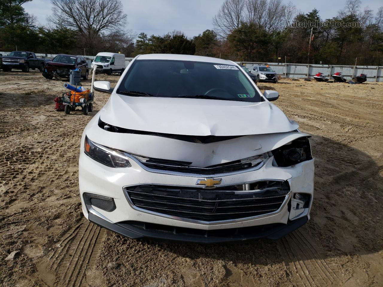 2017 Chevrolet Malibu Lt White vin: 1G1ZE5ST8HF293936