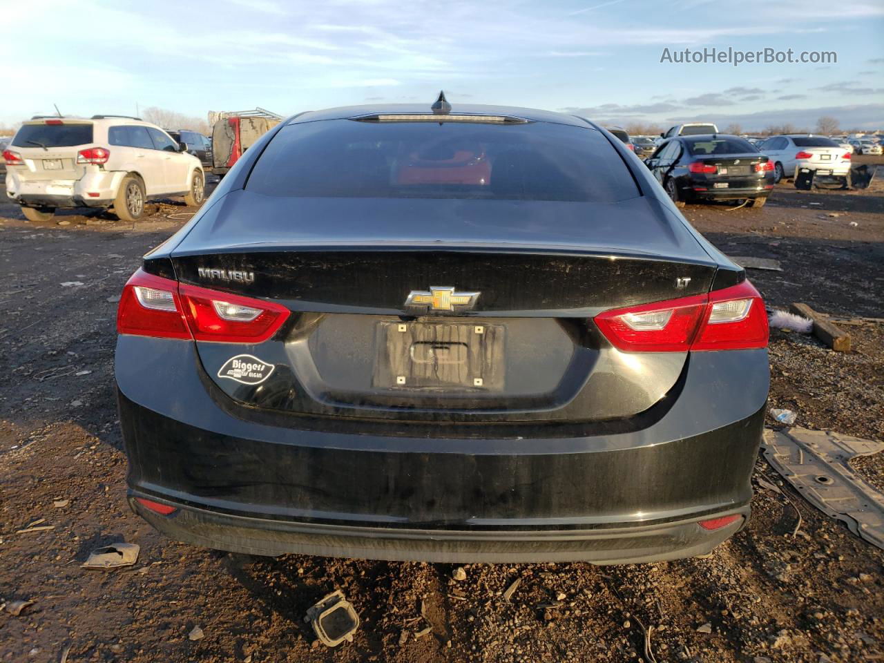 2017 Chevrolet Malibu Lt Black vin: 1G1ZE5ST9HF162319