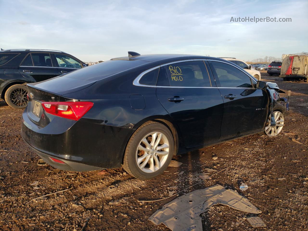 2017 Chevrolet Malibu Lt Черный vin: 1G1ZE5ST9HF162319