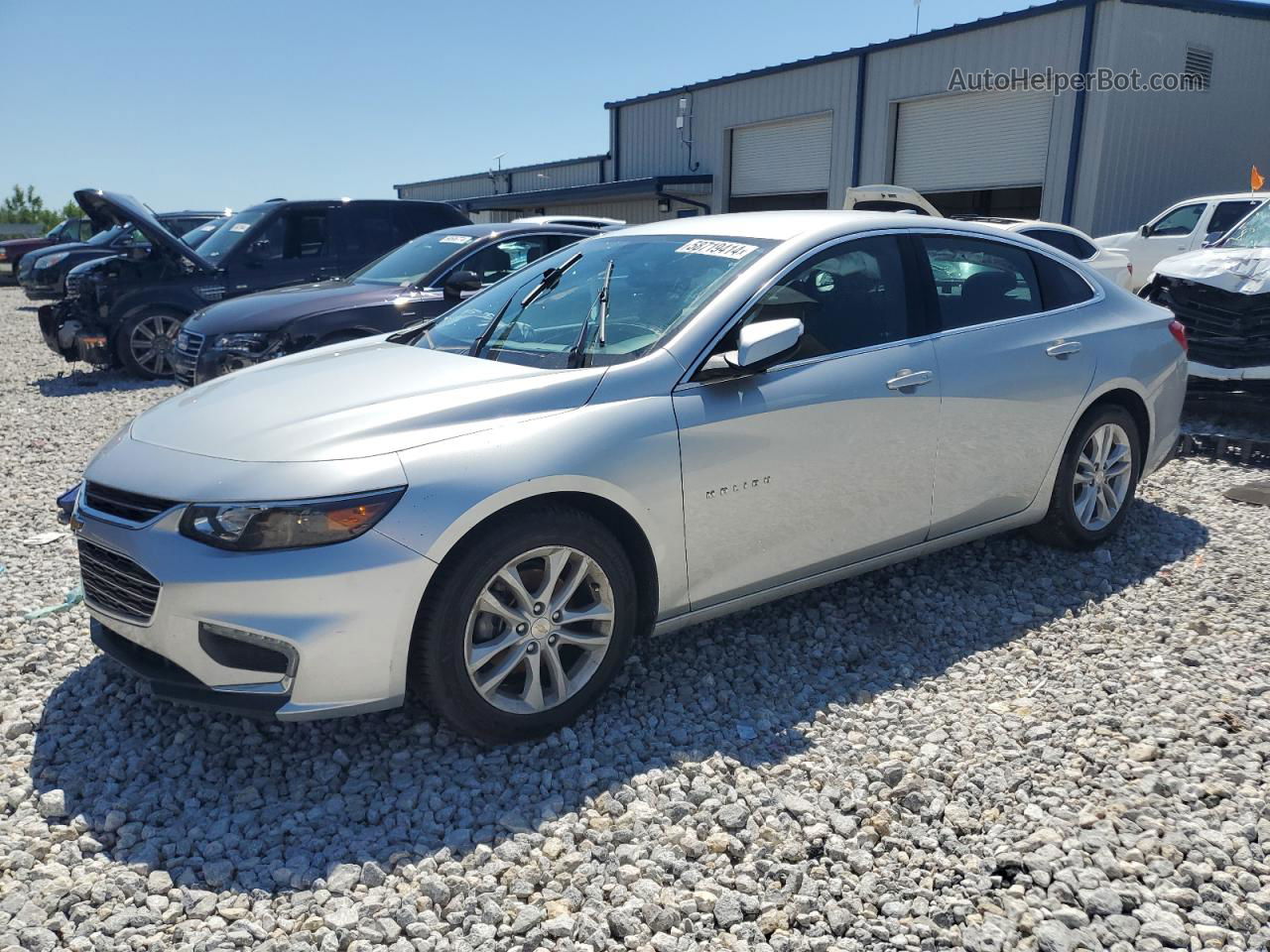 2017 Chevrolet Malibu Lt Silver vin: 1G1ZE5ST9HF208036