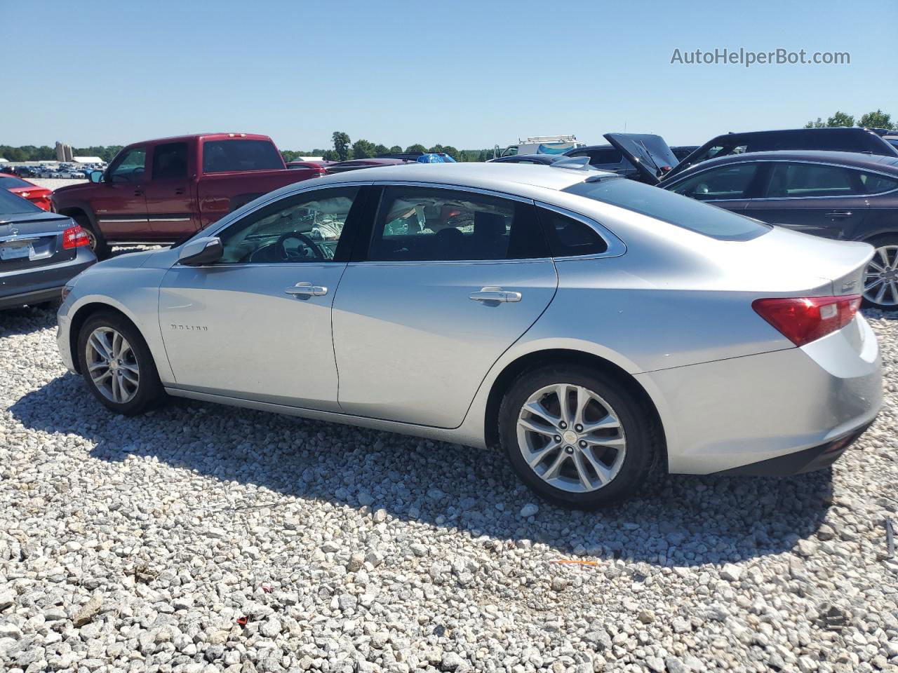 2017 Chevrolet Malibu Lt Silver vin: 1G1ZE5ST9HF208036