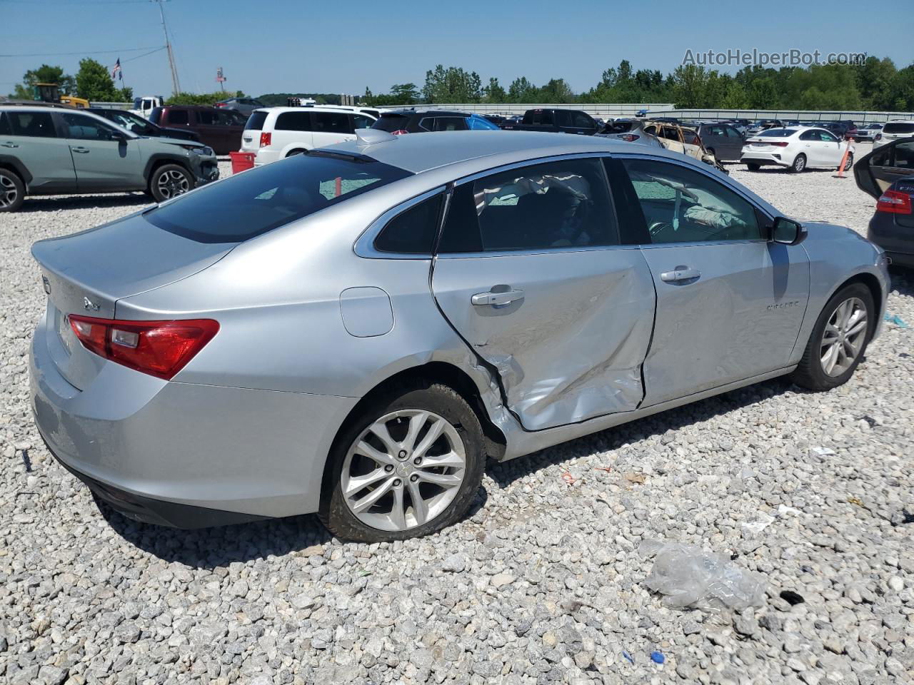 2017 Chevrolet Malibu Lt Silver vin: 1G1ZE5ST9HF208036