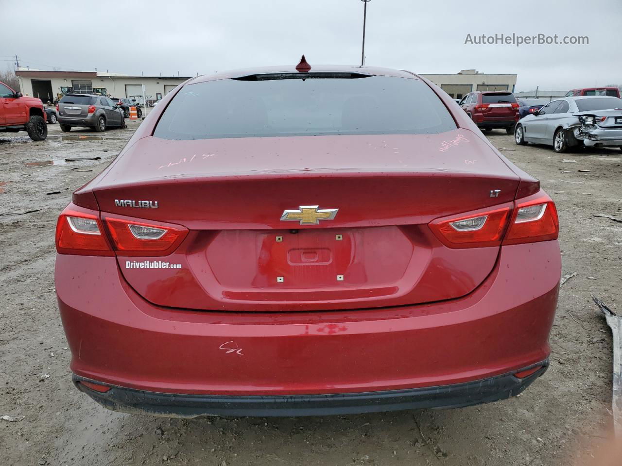 2017 Chevrolet Malibu Lt Red vin: 1G1ZE5ST9HF214273