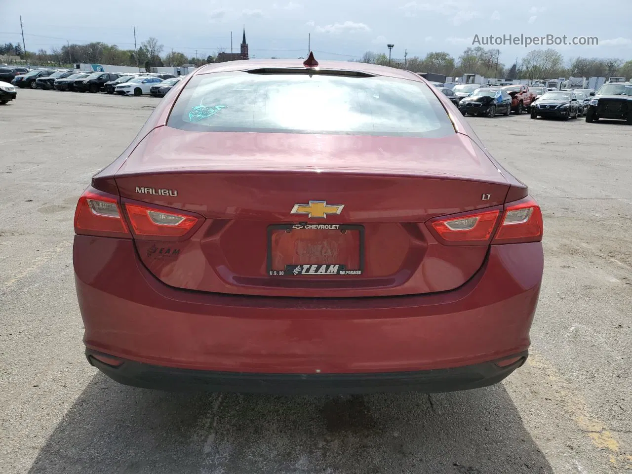 2017 Chevrolet Malibu Lt Бордовый vin: 1G1ZE5ST9HF230845