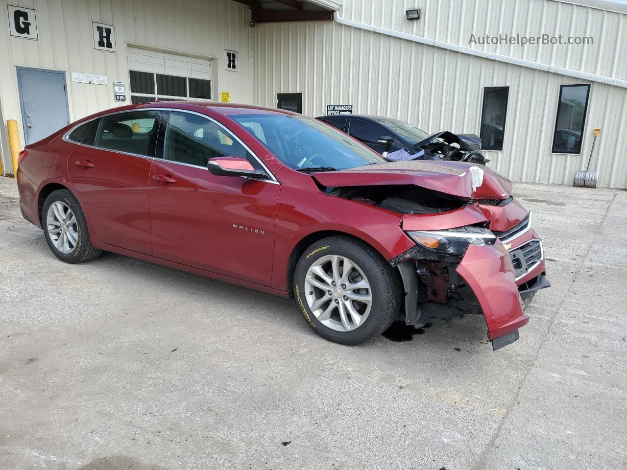 2017 Chevrolet Malibu Lt Burgundy vin: 1G1ZE5ST9HF230845