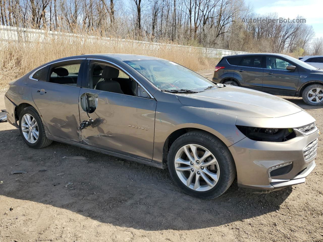 2017 Chevrolet Malibu Lt Серебряный vin: 1G1ZE5ST9HF280175