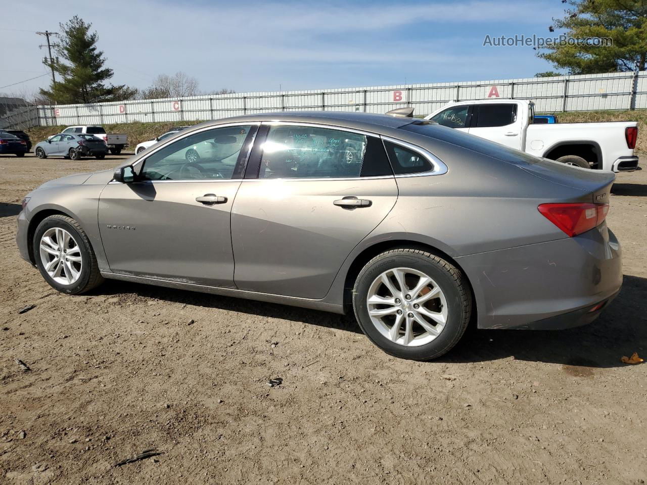 2017 Chevrolet Malibu Lt Silver vin: 1G1ZE5ST9HF280175