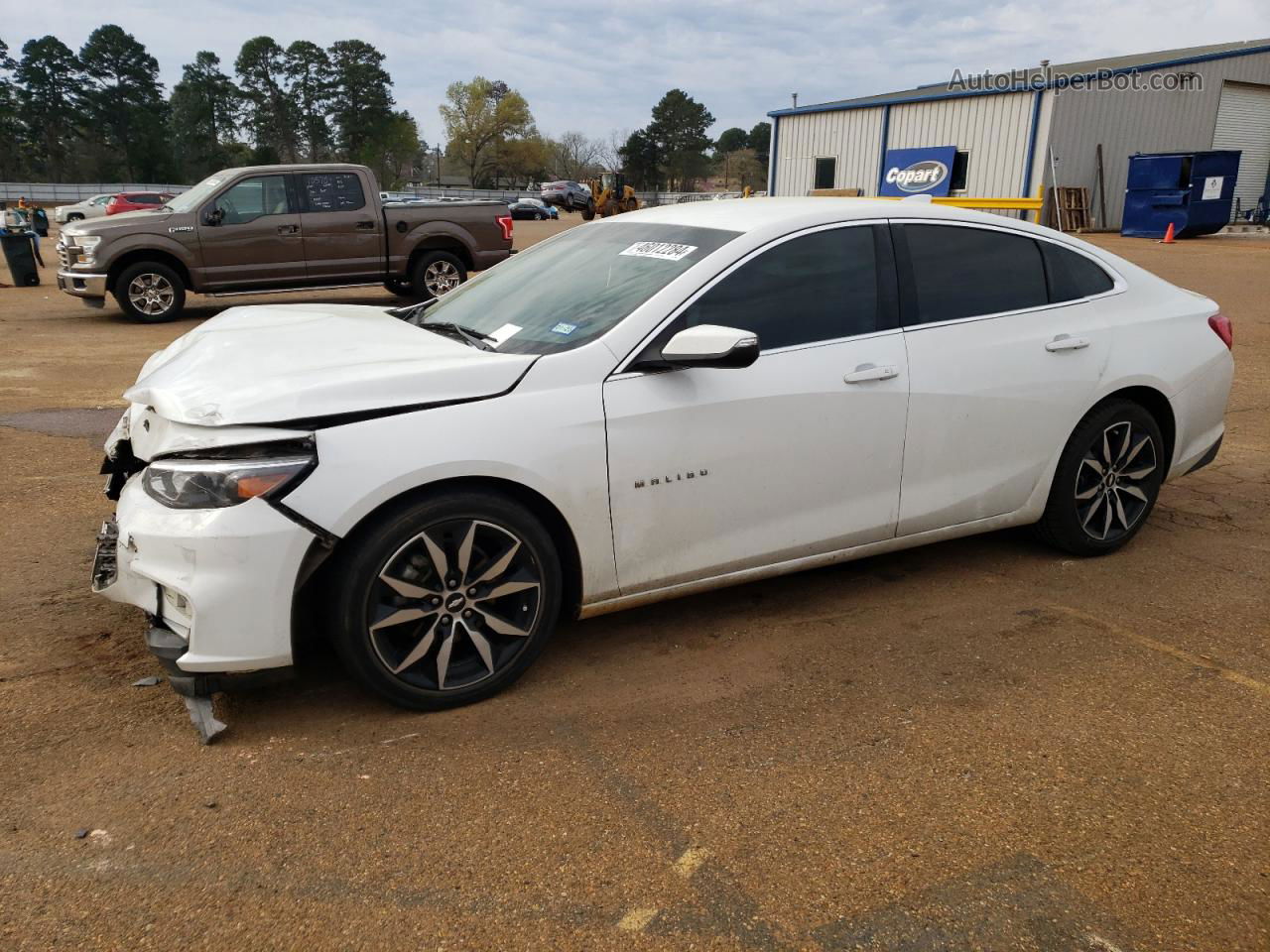 2017 Chevrolet Malibu Lt White vin: 1G1ZE5ST9HF286669