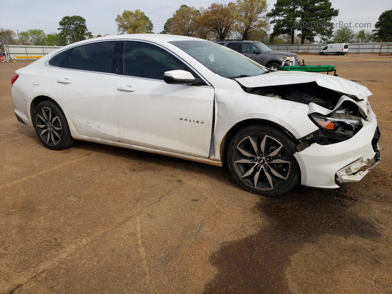 2017 Chevrolet Malibu Lt White vin: 1G1ZE5ST9HF286669