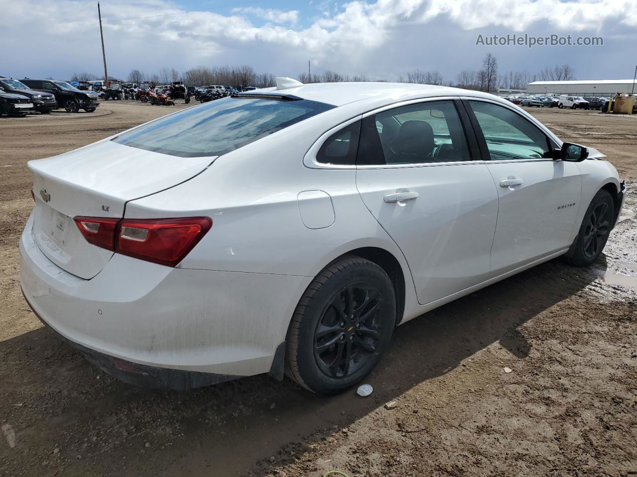 2017 Chevrolet Malibu Lt Белый vin: 1G1ZE5STXHF121150