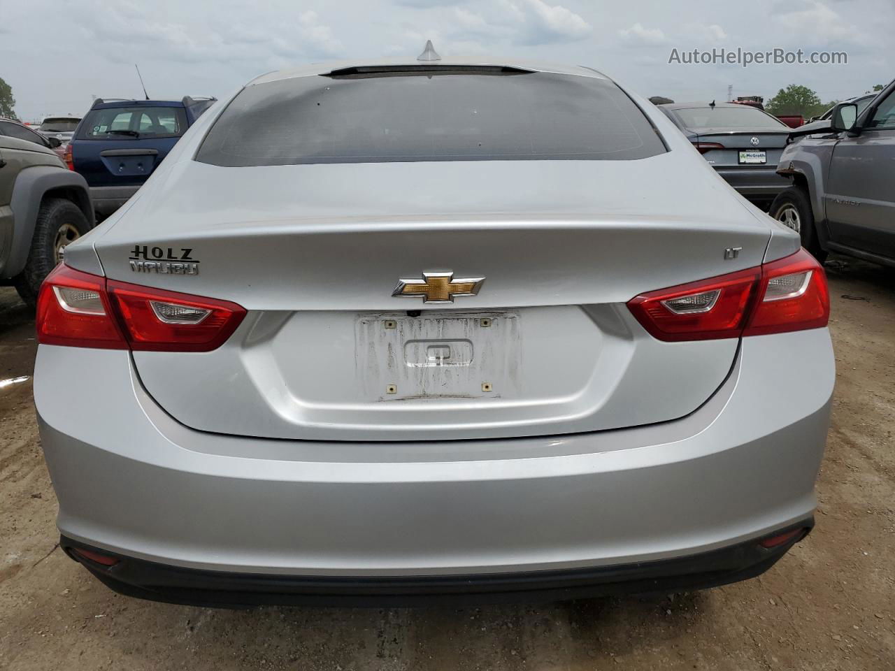 2017 Chevrolet Malibu Lt Silver vin: 1G1ZE5STXHF139230