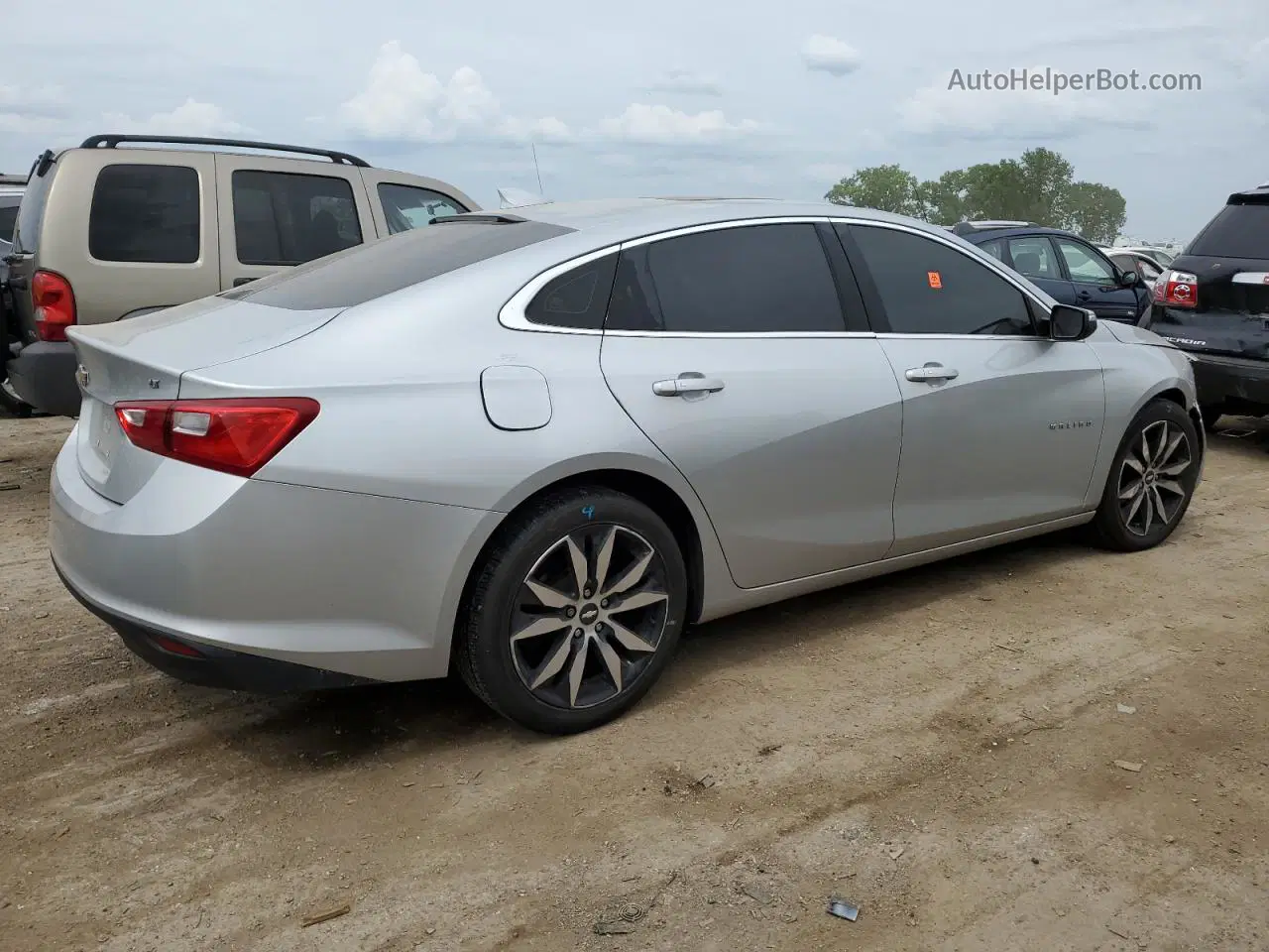 2017 Chevrolet Malibu Lt Silver vin: 1G1ZE5STXHF139230