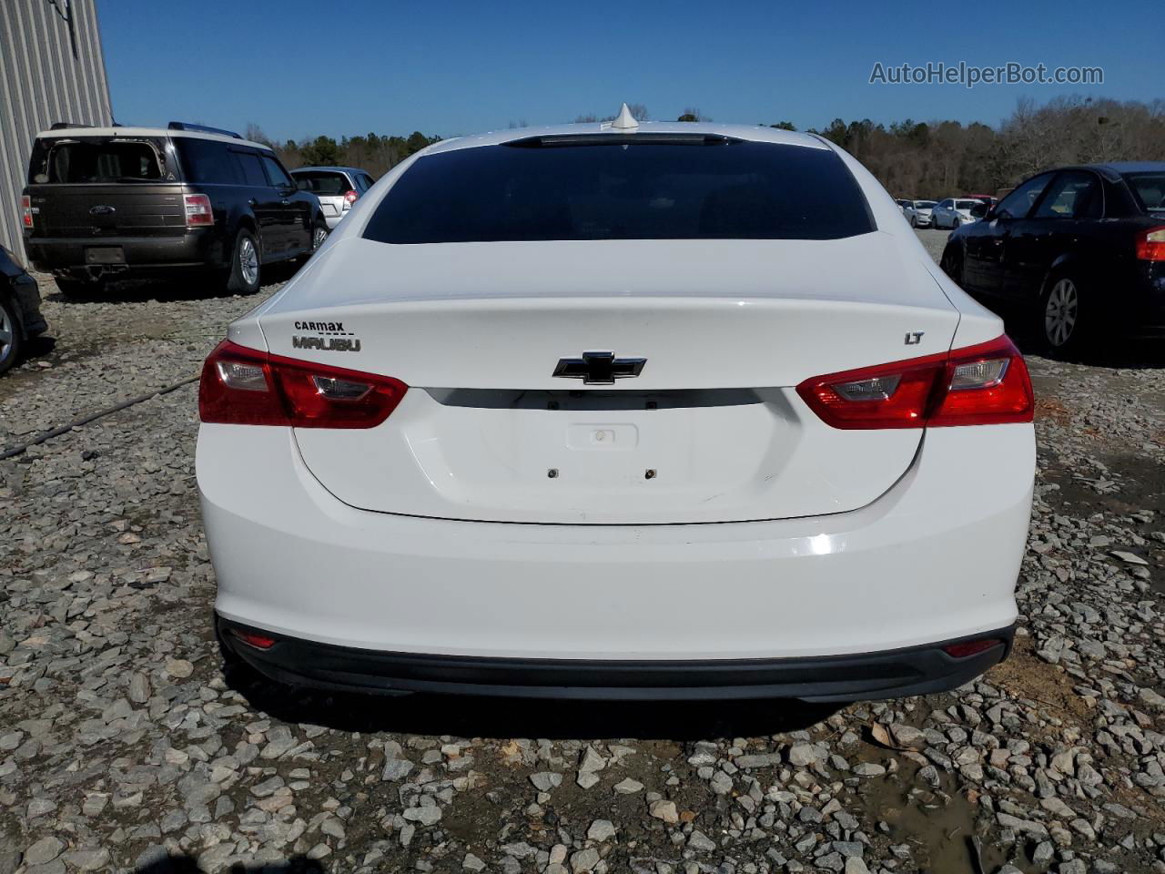 2017 Chevrolet Malibu Lt White vin: 1G1ZE5STXHF146887