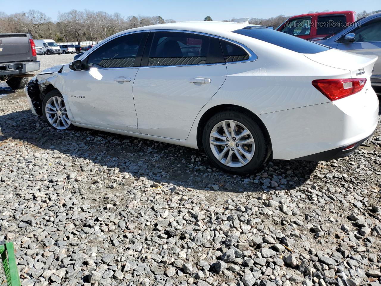 2017 Chevrolet Malibu Lt White vin: 1G1ZE5STXHF146887