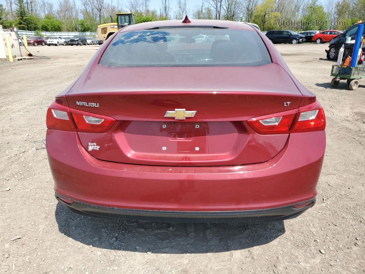 2017 Chevrolet Malibu Lt Red vin: 1G1ZE5STXHF165312