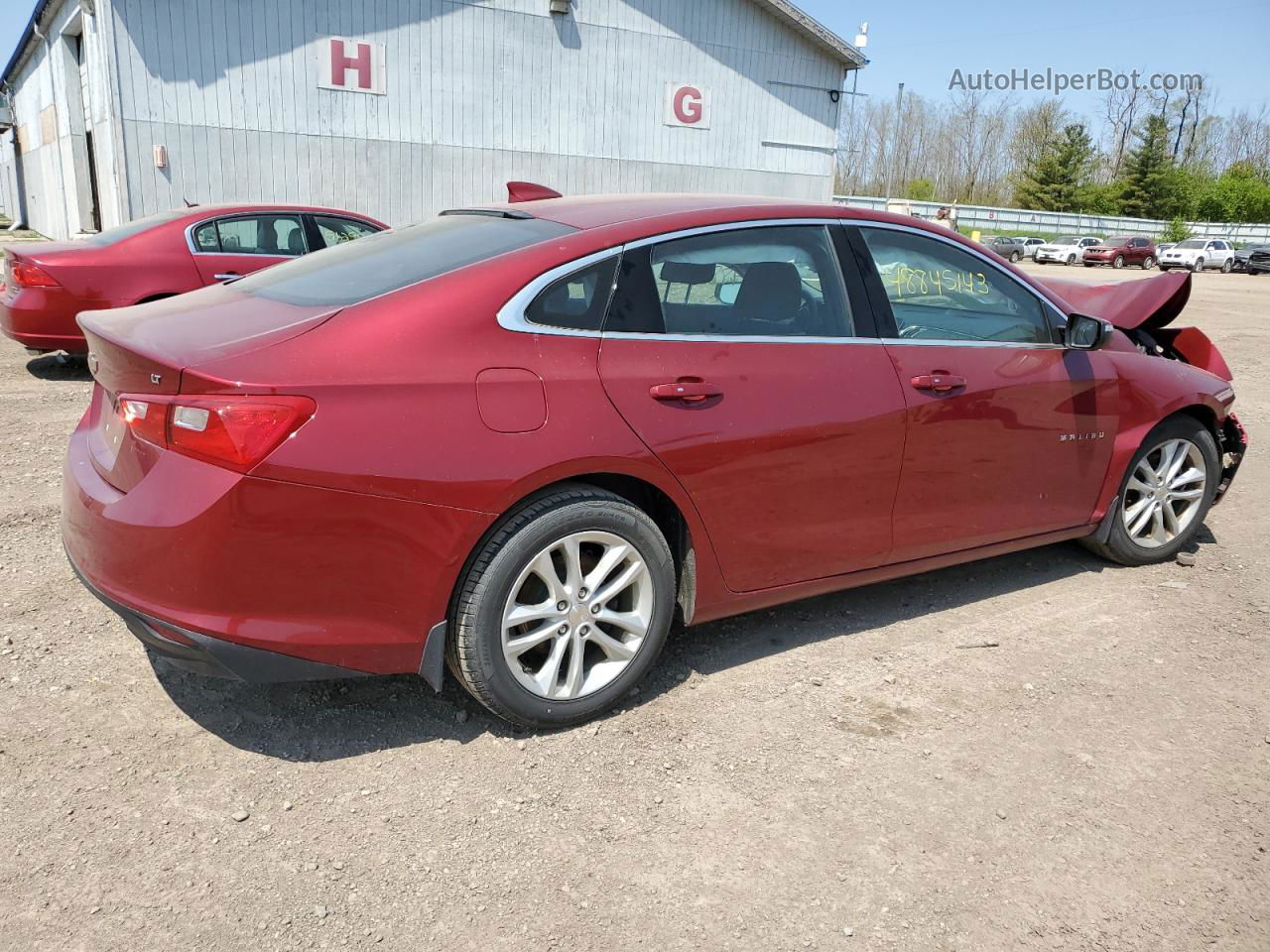 2017 Chevrolet Malibu Lt Red vin: 1G1ZE5STXHF165312