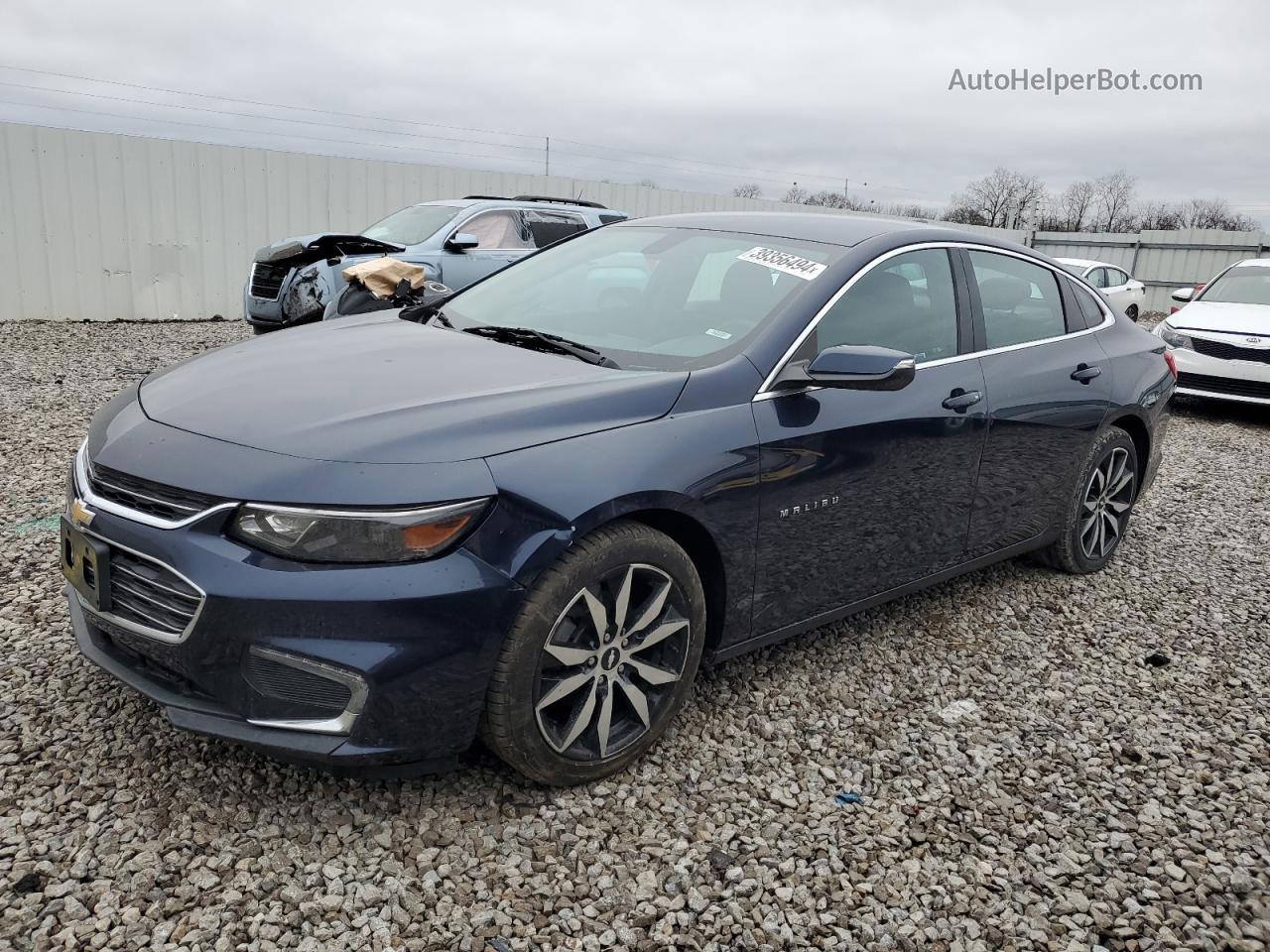 2017 Chevrolet Malibu Lt Blue vin: 1G1ZE5STXHF166864