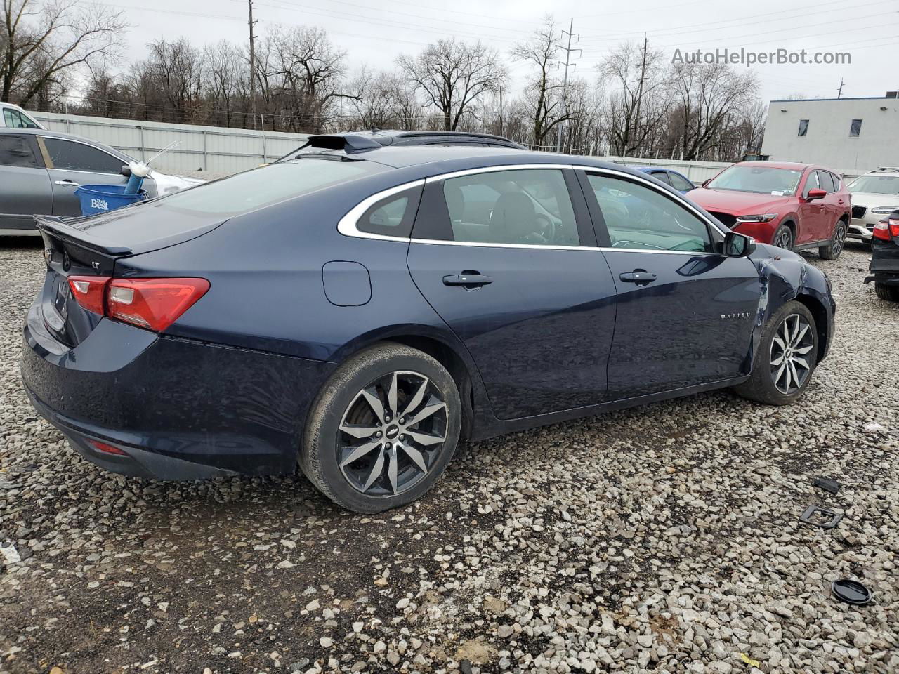 2017 Chevrolet Malibu Lt Blue vin: 1G1ZE5STXHF166864