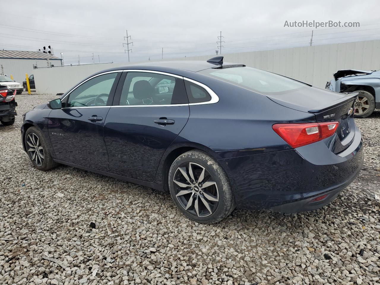 2017 Chevrolet Malibu Lt Blue vin: 1G1ZE5STXHF166864