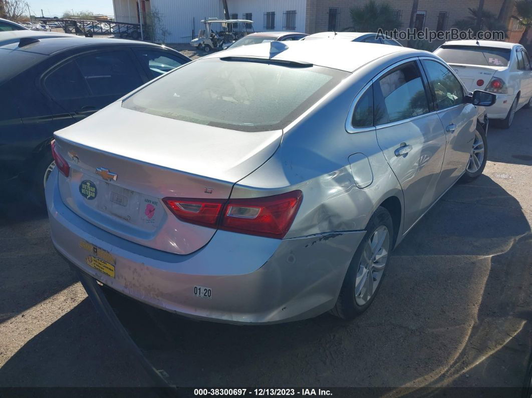 2017 Chevrolet Malibu 1lt Silver vin: 1G1ZE5STXHF174169