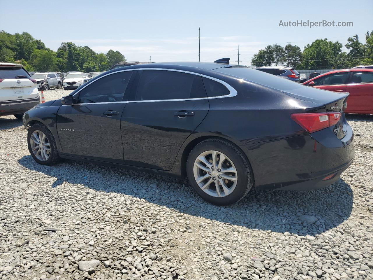 2017 Chevrolet Malibu Lt Black vin: 1G1ZE5STXHF191005