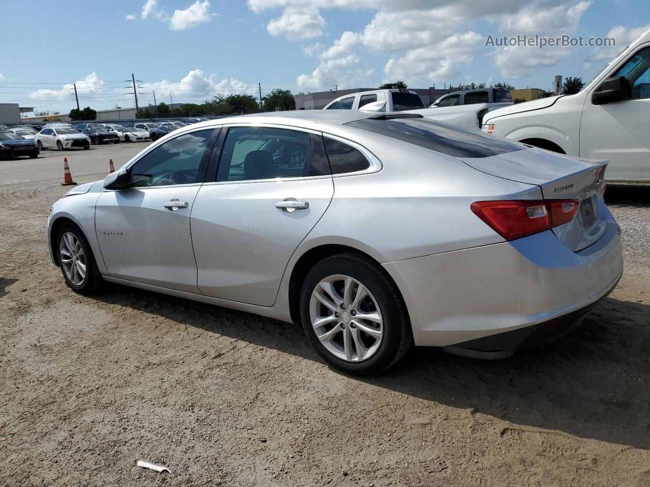 2017 Chevrolet Malibu Lt Серебряный vin: 1G1ZE5STXHF207994