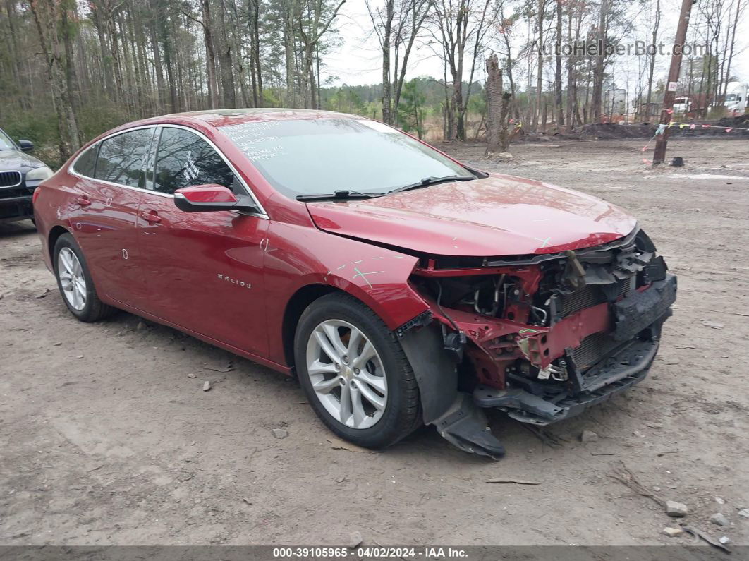 2017 Chevrolet Malibu 1lt Red vin: 1G1ZE5STXHF246455