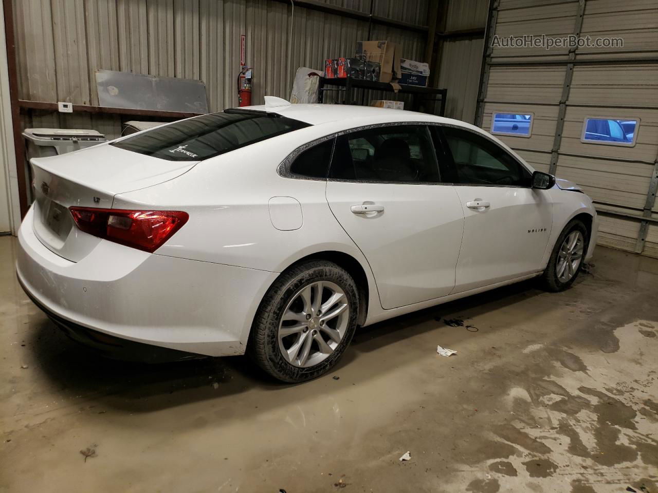 2017 Chevrolet Malibu Lt White vin: 1G1ZE5STXHF257715