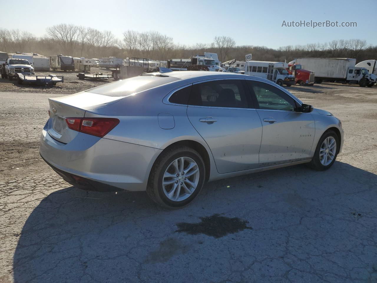 2017 Chevrolet Malibu Lt Silver vin: 1G1ZE5STXHF289161