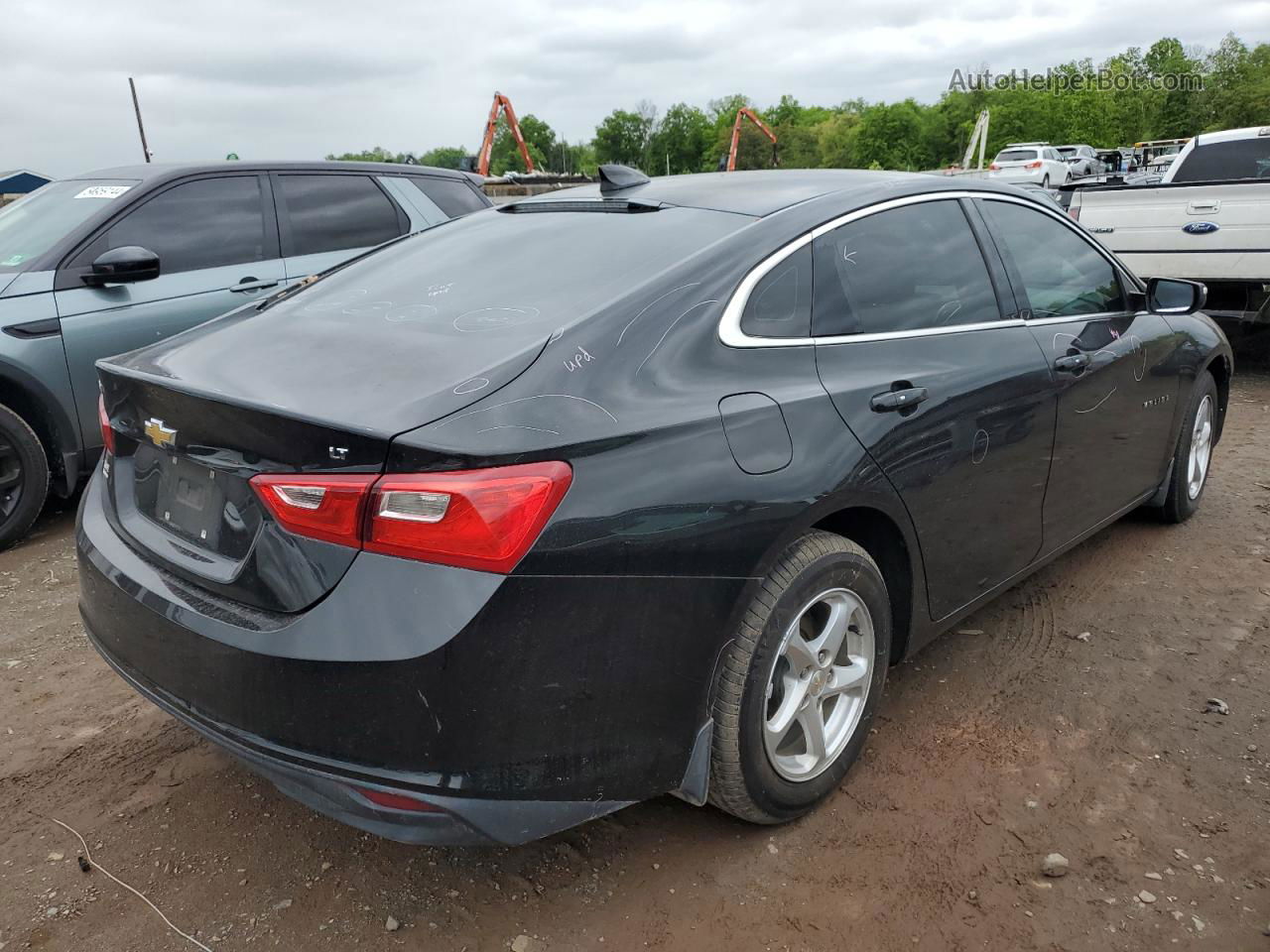 2017 Chevrolet Malibu Lt Black vin: 1G1ZE5STXHF292285