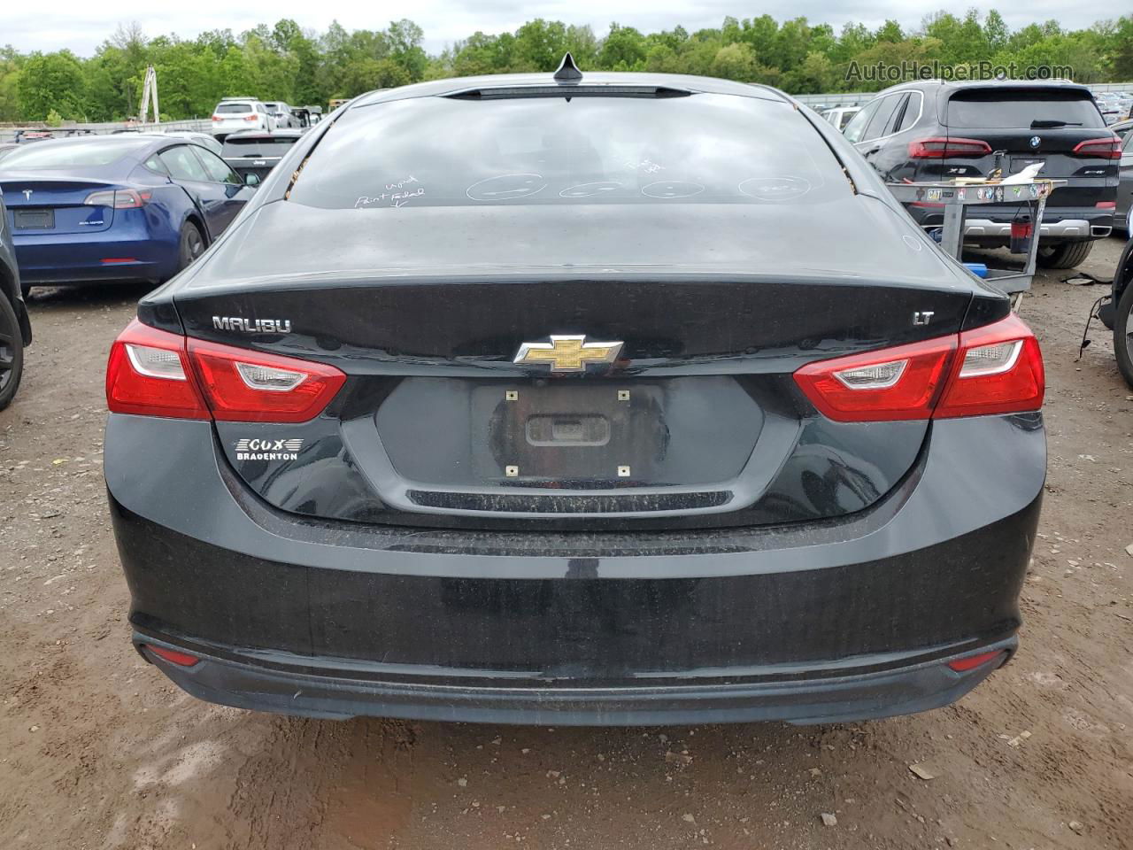 2017 Chevrolet Malibu Lt Black vin: 1G1ZE5STXHF292285