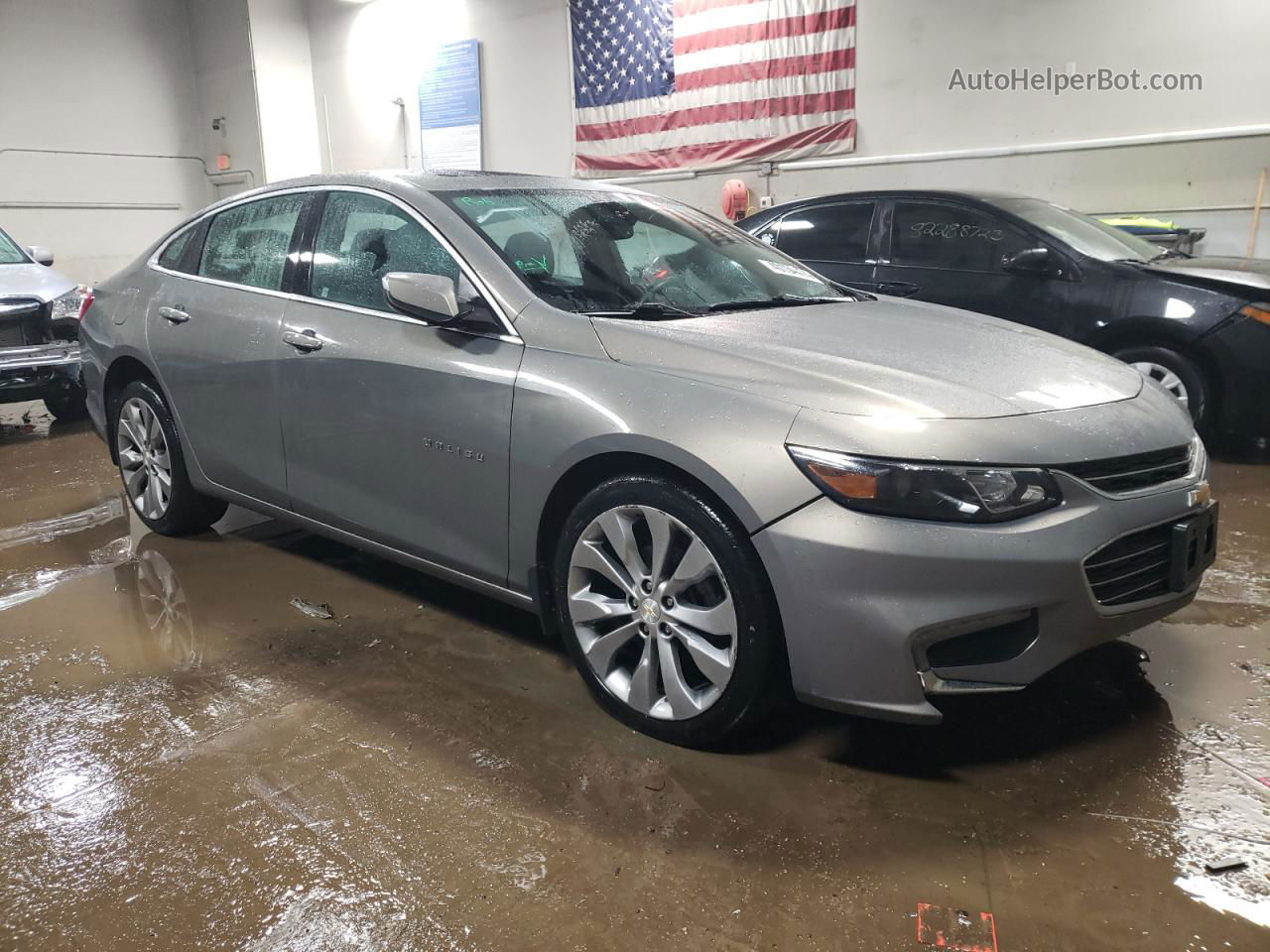 2018 Chevrolet Malibu Premier Gray vin: 1G1ZE5SX8JF120958