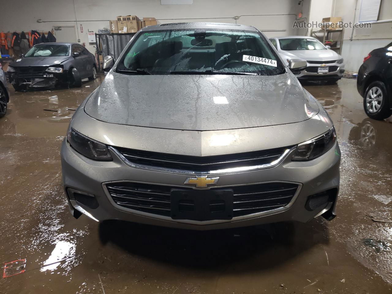 2018 Chevrolet Malibu Premier Gray vin: 1G1ZE5SX8JF120958