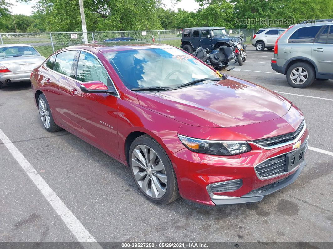 2018 Chevrolet Malibu Premier Red vin: 1G1ZE5SX9JF118636