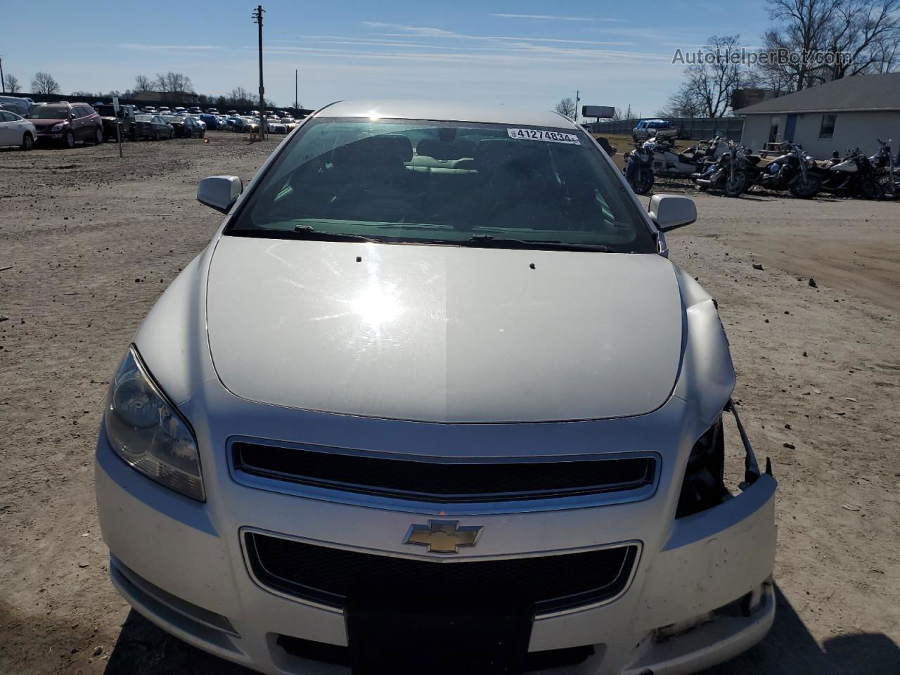 2012 Chevrolet Malibu 3lt White vin: 1G1ZF5E75CF327853