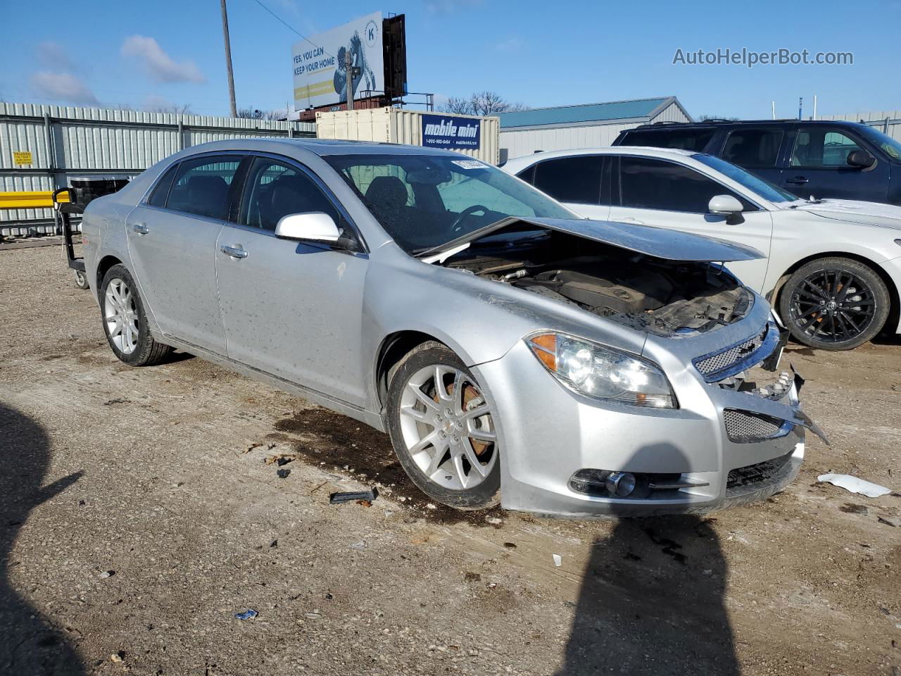 2012 Chevrolet Malibu Ltz Silver vin: 1G1ZG5E72CF116106