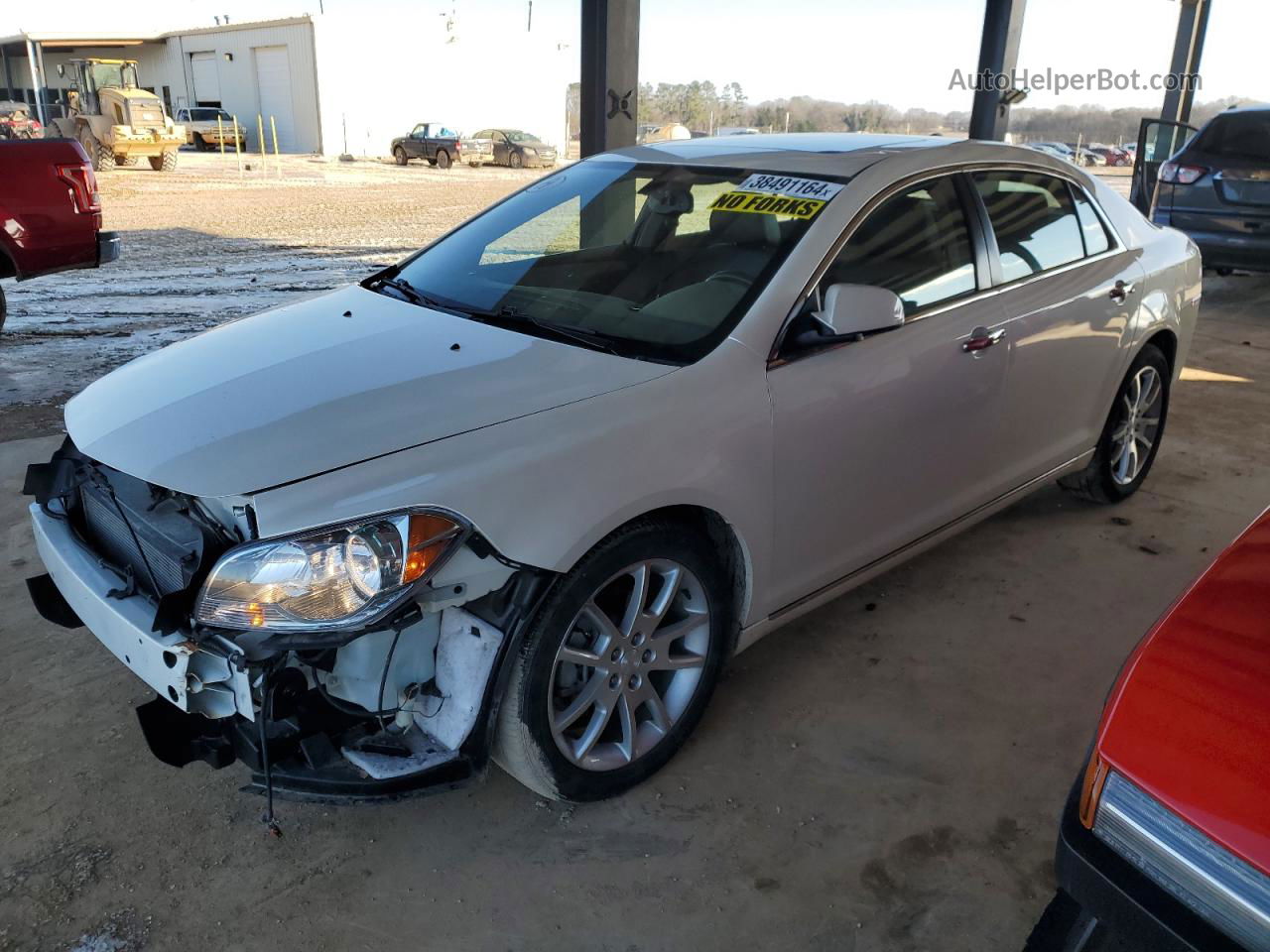 2012 Chevrolet Malibu Ltz White vin: 1G1ZG5E72CF273215