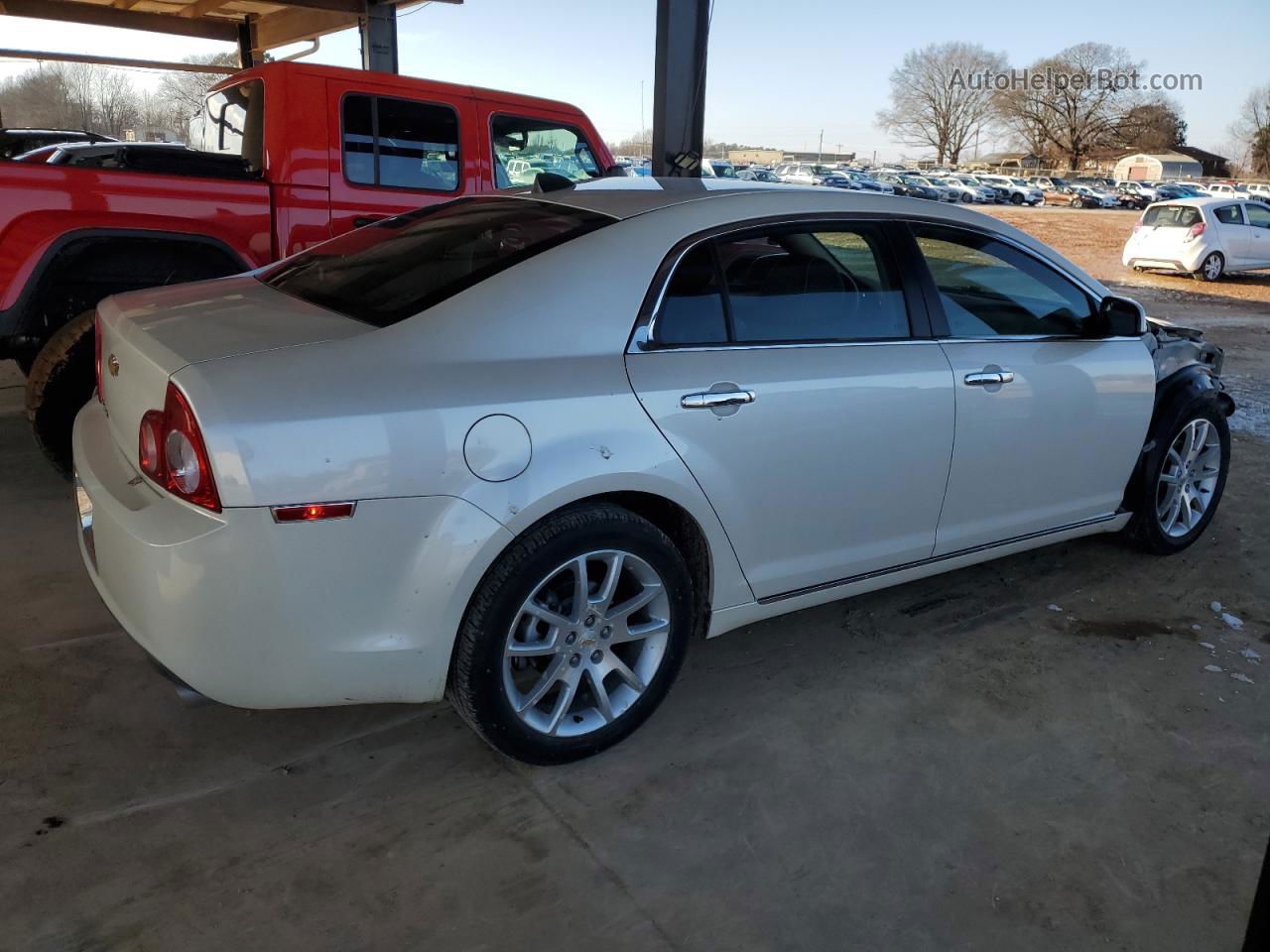 2012 Chevrolet Malibu Ltz White vin: 1G1ZG5E72CF273215