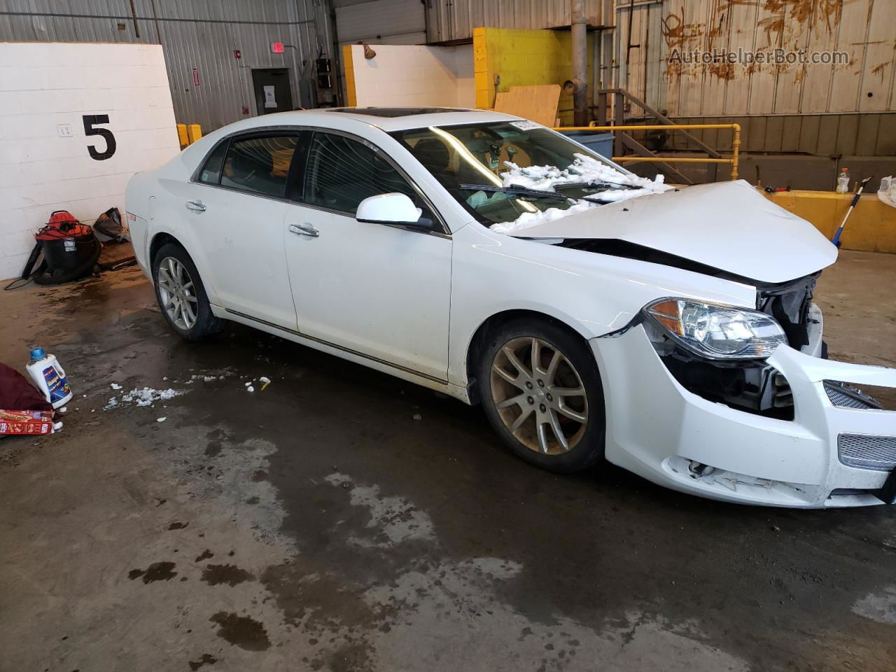 2012 Chevrolet Malibu Ltz White vin: 1G1ZG5E78CF373688