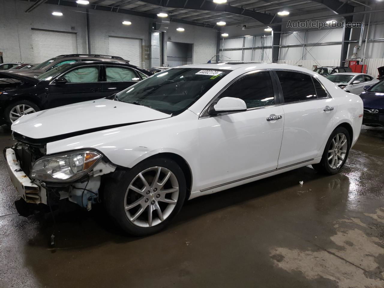 2012 Chevrolet Malibu Ltz White vin: 1G1ZG5E78CF376509