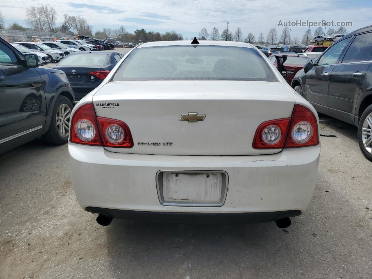 2012 Chevrolet Malibu Ltz White vin: 1G1ZG5E7XCF291168